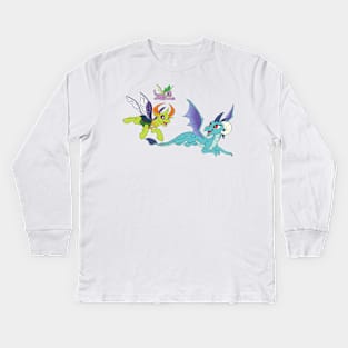 Ember & Thorax Flying (w/ Spike) Kids Long Sleeve T-Shirt